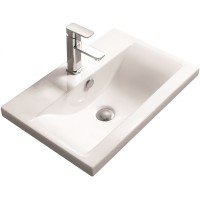 Раковина SantiLine 51 SL-2101 (50) Белая фаянс полувстраиваемая