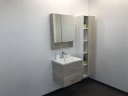 Зеркальный шкаф Comforty Парма 60 00004143488 Дуб дымчатый МДФ / ЛДСП, стекло