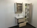 Зеркальный шкаф Comforty Парма 60 00004143488 Дуб дымчатый МДФ / ЛДСП, стекло