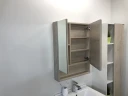 Зеркальный шкаф Comforty Парма 60 00004143488 Дуб дымчатый МДФ / ЛДСП, стекло