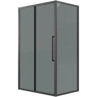 Душевой уголок Grossman Cosmo 100х70 120.K33.02.1070.21.10 профиль Черный матовый стекло тонированное