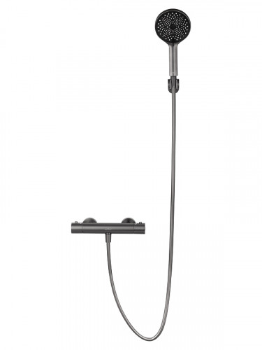 Смеситель для душа Wonzon &amp; Woghand Inn WW-B2065-A-BGG с термостатом цвет Темный графит