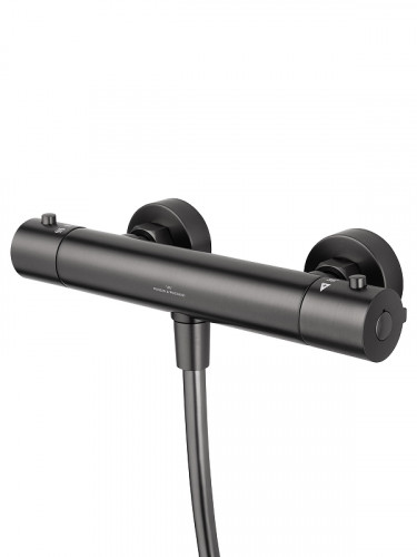 Смеситель для душа Wonzon &amp; Woghand Inn WW-B2065-A-BGG с термостатом цвет Темный графит