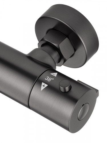 Смеситель для душа Wonzon &amp; Woghand Inn WW-B2065-A-BGG с термостатом цвет Темный графит