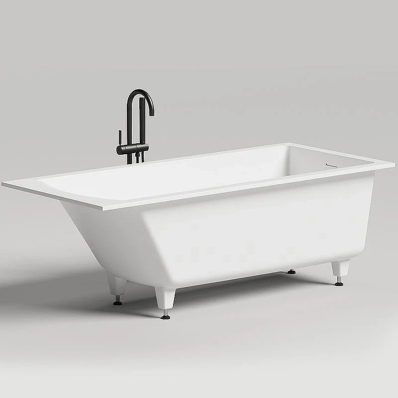 Ванна из искусственного камня Salini Cascata Kit 170х75 104323M Белая матовая