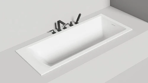 Ванна из искусственного камня Salini Cascata Kit 170х75 104323M Белая матовая