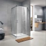 Душевой уголок Koller Pool Aqua Line 90X90 G90SC профиль Хром стекло прозрачное