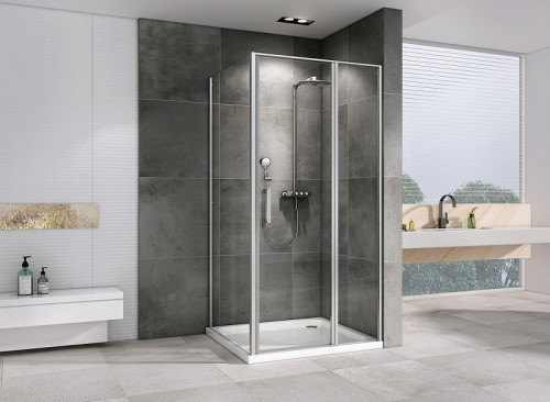 Душевой уголок Abber Sonnenstrand 140х90 AG04140S-S90 профиль Хром стекло прозрачное