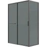 Душевой уголок Grossman Style 110х90 120.K33.05.1190.21.10 профиль Черный матовый стекло тонированное