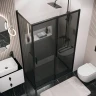 Душевой уголок Grossman Style 110х90 120.K33.05.1190.21.10 профиль Черный матовый стекло тонированное