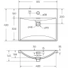 Раковина BelBagno 50 BB-8076-3-50 Белая