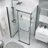 Душевая стенка Grossman Pragma 90 200.K33.03.90.21.00 профиль Черный матовый стекло прозрачное
