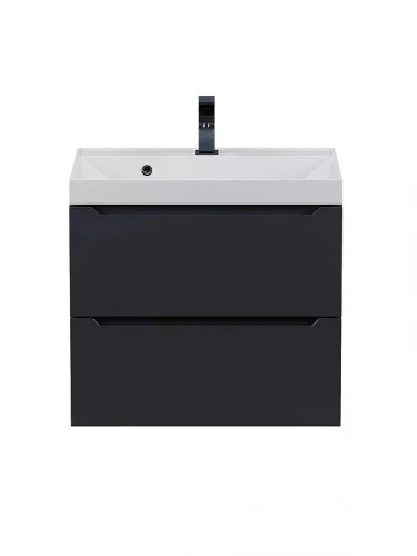 Тумба с раковиной Uperwood Tanos 60 291020252 подвесная цвет Черный матовый