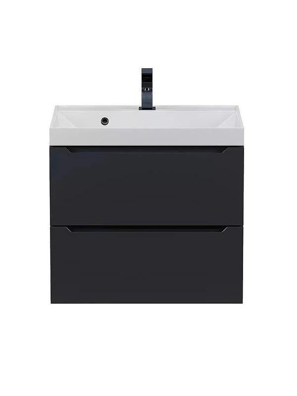 Тумба с раковиной Uperwood Tanos 60 291020252 подвесная цвет Черный матовый