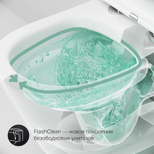 Комплект унитаза с инсталляцией AM.PM Sense FlashClean IS90238.741701 с сиденьем Микролифт и Черной матовой клавишей смыва фарфор подвесной