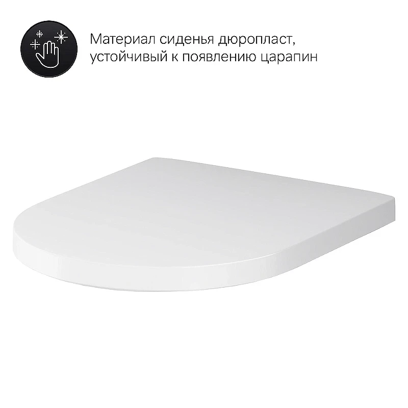 Комплект унитаза с инсталляцией AM.PM Sense FlashClean IS90238.741701 с сиденьем Микролифт и Черной матовой клавишей смыва фарфор подвесной