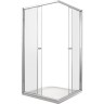 Душевой уголок Good Door Lira CR-100-C-CH 100х100 профиль Хром стекло прозрачное