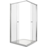 Душевой уголок Good Door Lira CR-100-C-CH 100х100 профиль Хром стекло прозрачное