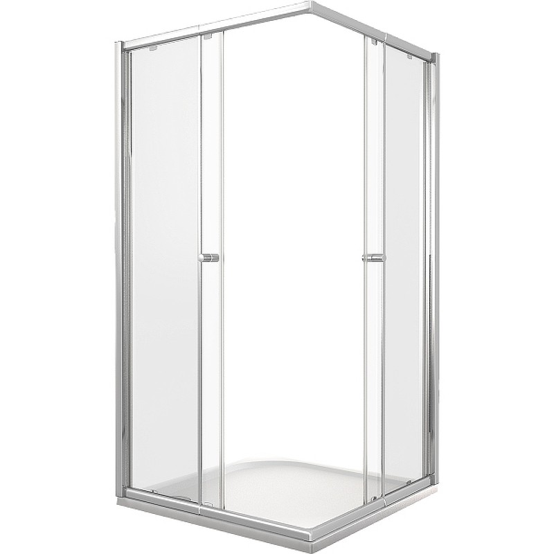 Душевой уголок Good Door Lira CR-100-C-CH 100х100 профиль Хром стекло прозрачное