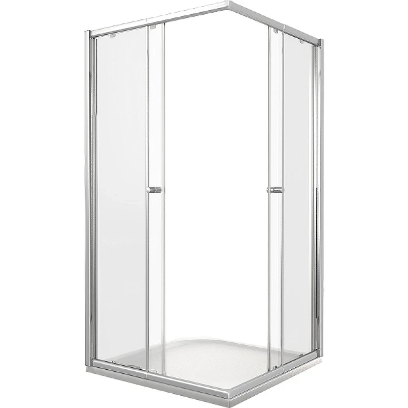 Душевой уголок Good Door Lira CR-100-C-CH 100х100 профиль Хром стекло прозрачное