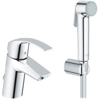 Смеситель для раковины Grohe Eurosmart 23124002 с гигиеническим душем Хром латунь