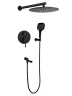 Душевая система FILARETE Roun FL1026BL цвет Черный матовый