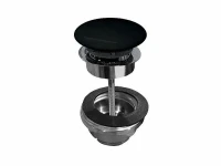 Донный клапан Scarabeo 10010/CCR49 Click Clack цвет Хром Ардезия матовая