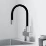 Смеситель для кухни Sancos Arno SC4005CH Хром Черный латунь