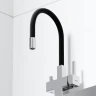 Смеситель для кухни Sancos Arno SC4005CH Хром Черный латунь