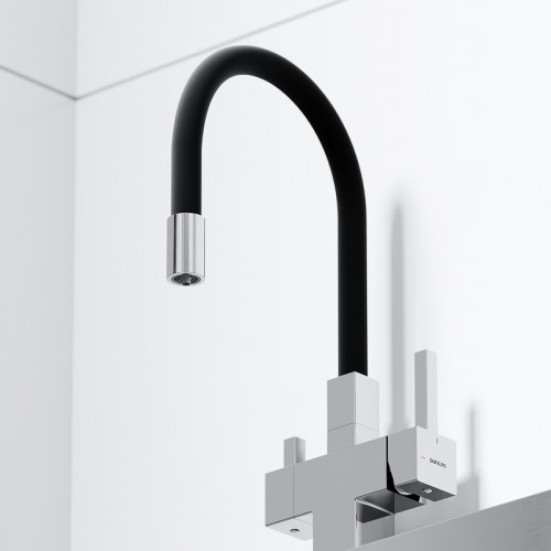 Смеситель для кухни Sancos Arno SC4005CH Хром Черный латунь