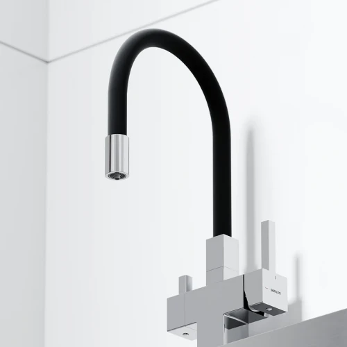 Смеситель для кухни Sancos Arno SC4005CH Хром Черный латунь