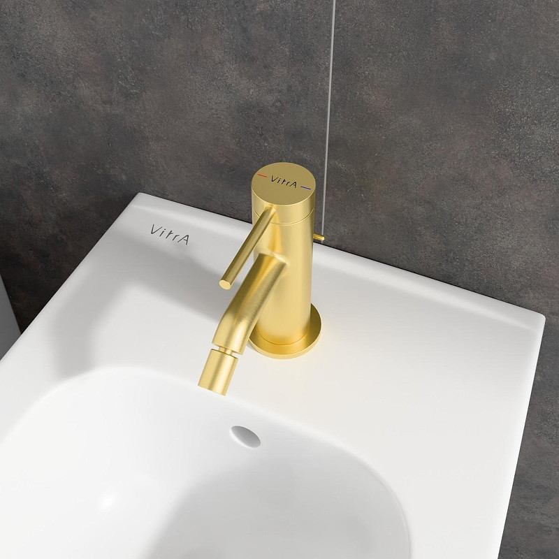 Смеситель для биде Vitra Minimax Round A4353625EXP цвет Брашированное золото
