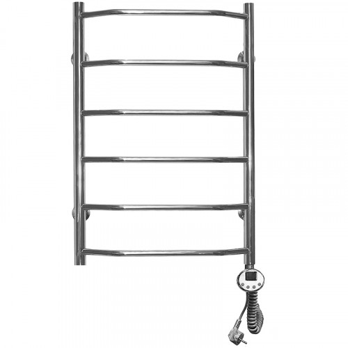 Электрический полотенцесушитель Domoterm Лаура П6 600x800 ER Хром нержавеющая сталь