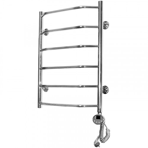 Электрический полотенцесушитель Domoterm Лаура П6 600x800 ER Хром нержавеющая сталь