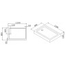 Акриловый поддон для душа Cezares Tray A 120х80 TRAY-A-AH-120/80-15-W0 Белый