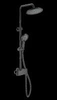 Душевая система Wonzon & Woghand Muse WW-B3110-MB с термостатом цвет Черный матовый