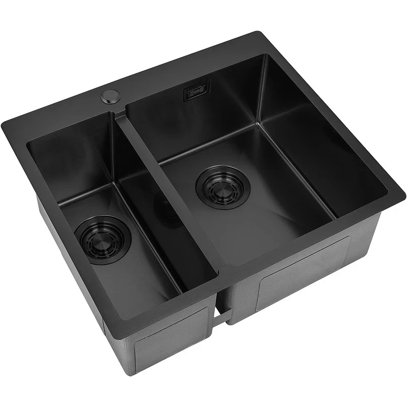 Кухонная мойка ZorG Light Grafit 59 ZL R 590-2-510-R GRAFIT Графит нержавеющая сталь встраиваемый