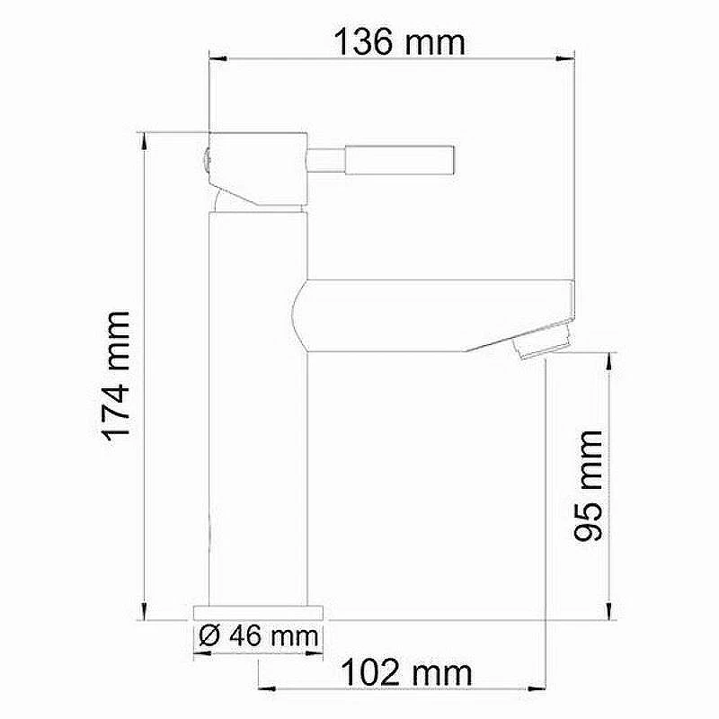 Смеситель для раковины WasserKRAFT Main 4104 Хром