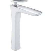 Смеситель для раковины Rose R16F R1611F Белый Хром латунь