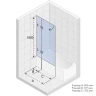 Шторка на ванну Riho VZ Scandic NXT X109V 90 P G001154120 (GX06052C2) профиль Хром стекло прозрачное