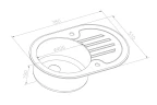 Кухонная мойка ZorG Glass GL-7851-OV-WHITE-BRONZE Белый / Бронза нержавеющая сталь встраиваемый