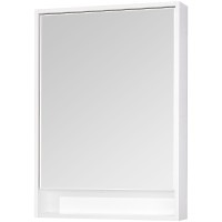 Зеркальный шкаф Aquaton Капри 60 1A230302KP010 с подсветкой Белый глянцевый МДФ / ЛДСП, стекло