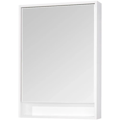 Зеркальный шкаф Aquaton Капри 60 1A230302KP010 с подсветкой Белый глянцевый МДФ / ЛДСП, стекло