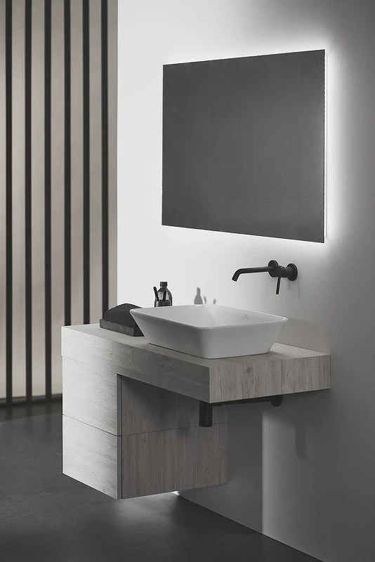 Смеситель для раковины Ideal Standard Ceraline A6938XG Silk Black латунь встраиваемый