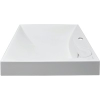 Раковина Azario Gratsiy 60 CS00078505 на стиральную машину Белая искусственный камень (литьевой мрамор) подвесная, на стиральную машину