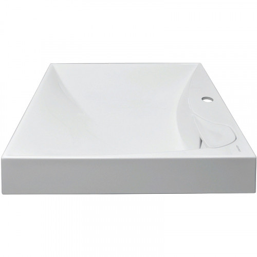 Раковина Azario Gratsiy 60 CS00078505 на стиральную машину Белая искусственный камень (литьевой мрамор) подвесная, на стиральную машину