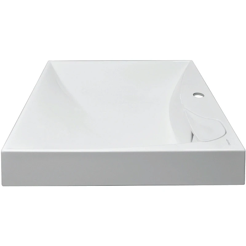 Раковина Azario Gratsiy 60 CS00078505 на стиральную машину Белая искусственный камень (литьевой мрамор) подвесная, на стиральную машину