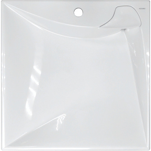 Раковина Azario Gratsiy 60 CS00078505 на стиральную машину Белая искусственный камень (литьевой мрамор) подвесная, на стиральную машину