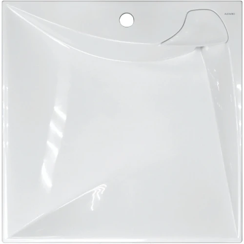 Раковина Azario Gratsiy 60 CS00078505 на стиральную машину Белая искусственный камень (литьевой мрамор) подвесная, на стиральную машину