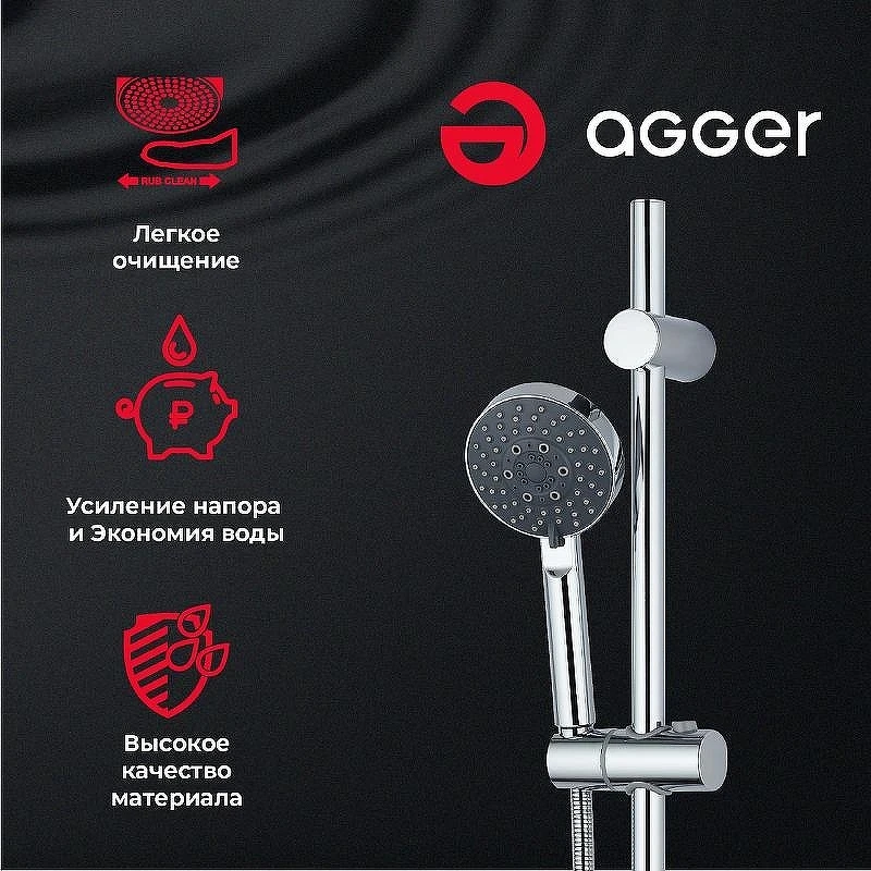 Ручной душ Agger Splash A02 Хром